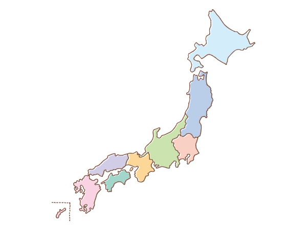 日本列島のイラスト
